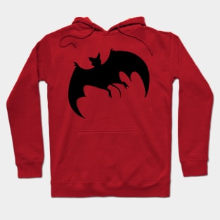 Black Bat Silhouette Hoodie